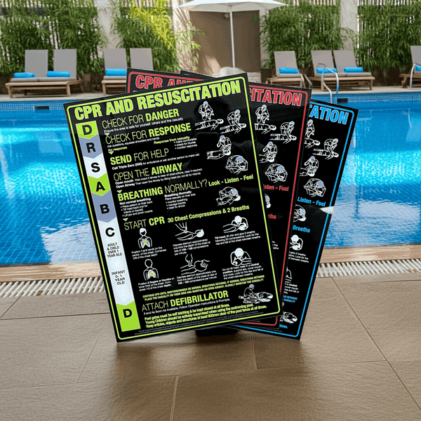 Black Acrylic CPR Signs