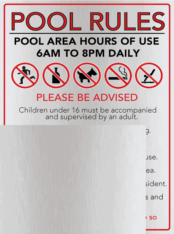 Pool Rules Signs and Other Solutions - www.cprsigns.com.au