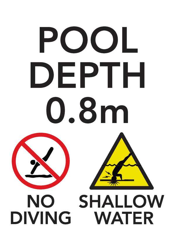 Pool Depth Signs - www.cprsigns.com.au