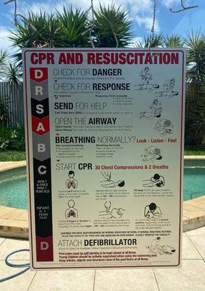Premium Glass Fence CPR Decal