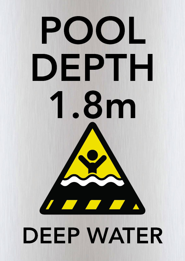 Pool Depth Signs