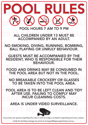 Pool Rules Signs and Other Solutions - www.cprsigns.com.au