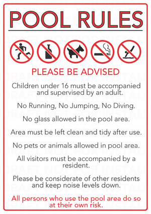 Pool Rules Signs and Other Solutions - www.cprsigns.com.au