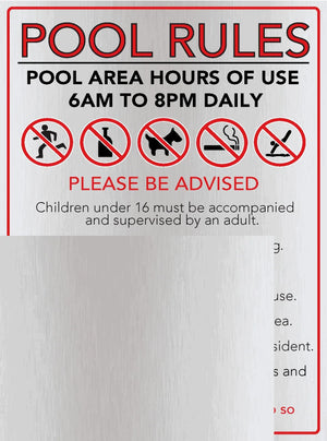 Pool Rules Signs and Other Solutions - www.cprsigns.com.au