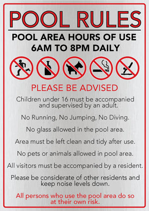 Pool Rules Signs and Other Solutions - www.cprsigns.com.au