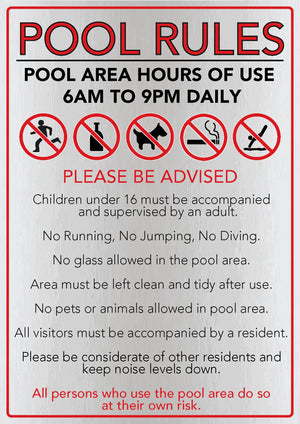 Pool Rules Signs and Other Solutions - www.cprsigns.com.au