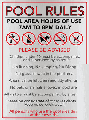 Pool Rules Signs and Other Solutions - www.cprsigns.com.au