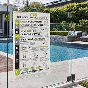 Clearance CPR Glass Pool Fence Decals – Original Design www.cprsigns.com.au