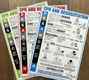 Clearance — Designer Aluminium CPR Signs (Previous Design) - www.cprsigns.com.au