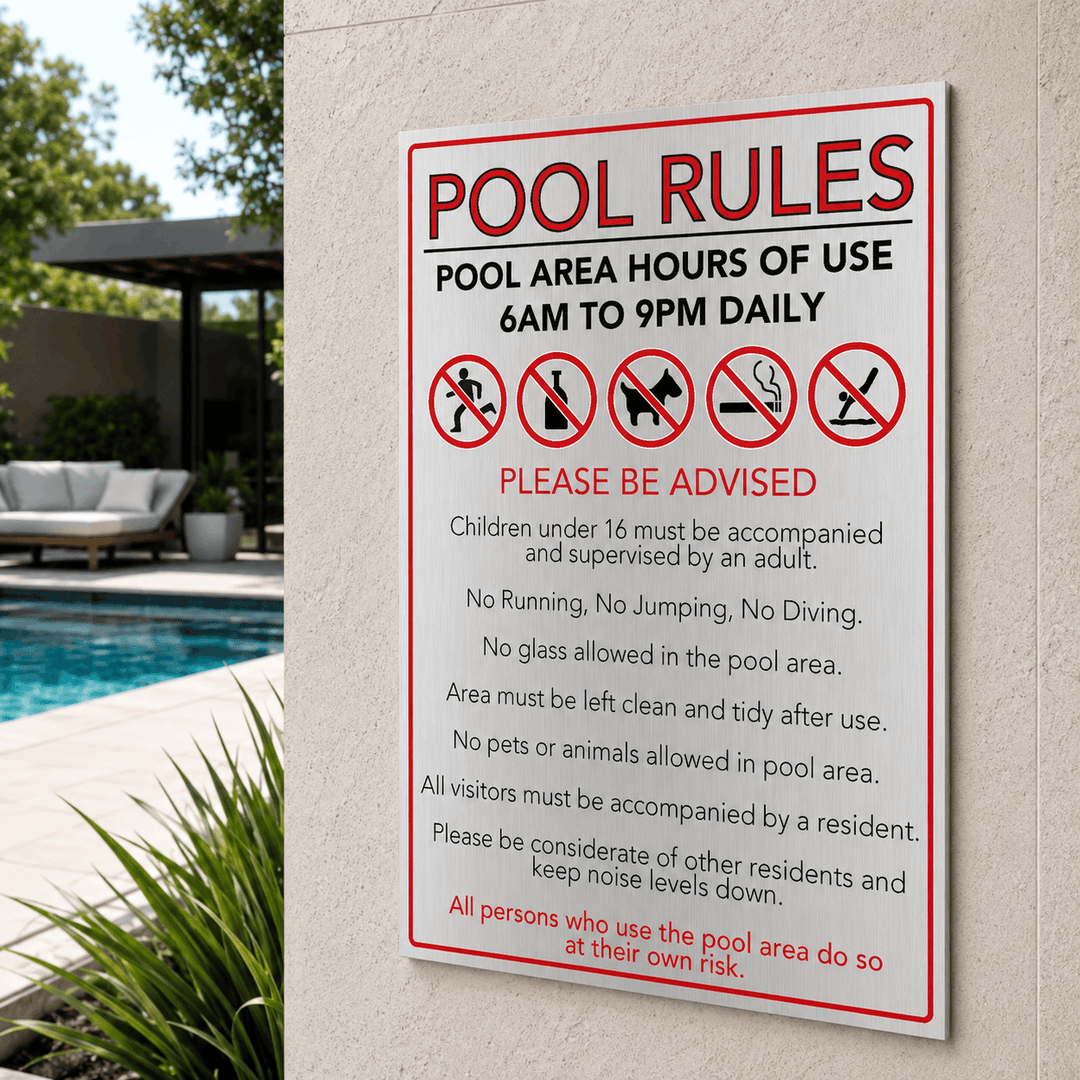 Pool Rules & Safety Signs | CPRSigns