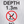 Pool depth 0.2m no diving shallow water brushed aluminium
