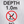 Pool depth 0.5m no diving shallow water brushed aluminium