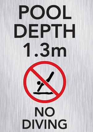 Pool Depth Lettering Durable Pool Depth Signs - Customisable Safety Signs for Pools – www ...