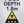 Brushed aluminium pool depth marker sign 1.7m with no diving and shallow water warning symbols