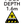 Brushed aluminium pool depth marker sign 1.5m with no diving and shallow water warning symbols