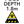 Brushed aluminium pool depth marker sign 1.3m with no diving and shallow water warning symbols