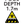 Brushed aluminium pool depth marker sign 1.4m with no diving and shallow water warning symbols