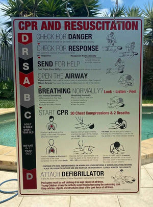 Premium CPR Decals For Glass Pool Fences - www.cprsigns.com.au